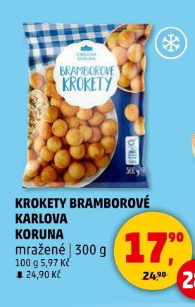 Krokety mražené Karlova Koruna