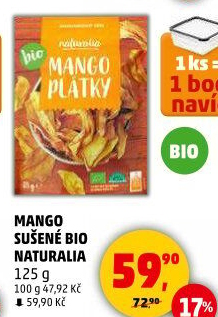 Mango sušené bio Naturalia