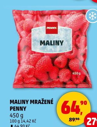 Mražené maliny Penny