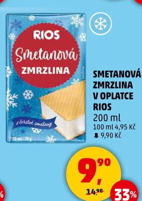 Smetanová zmrzlina Rios
