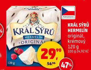 Sýr Hermelín Král sýrů - Penny Market akcniletaky.com