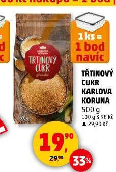 Třtinový cukr Karlova Koruna