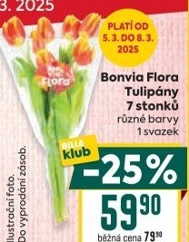 Řezané tulipány Flora Billa Bonvia