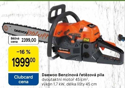 Benzinová řetězová pila Daewoo