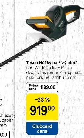 Elektrické nůžky na živý plot Tesco