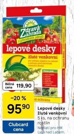 Lepové desky proti škůdcům Zdravá zahrada