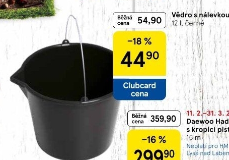 Plastový kbelík
