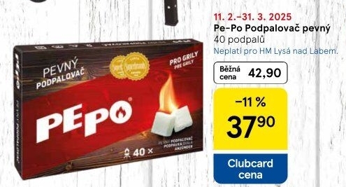 Podpalovač pevný Pe-Po