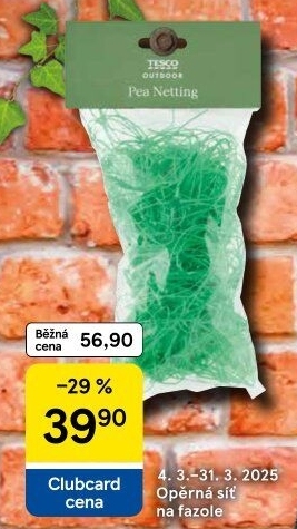 Síť na podpěru rostlin