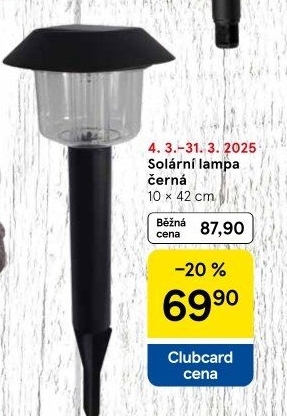 Solární lampa