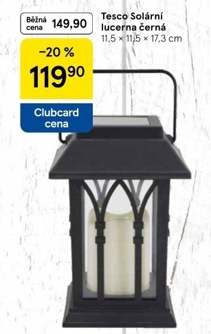 Solární lucerna Tesco