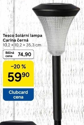 Solární svítidlo Tesco
