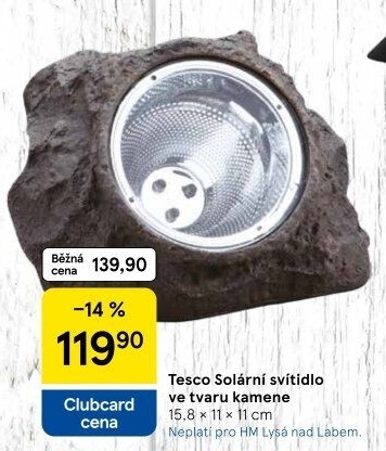 Solární svítidlo Tesco