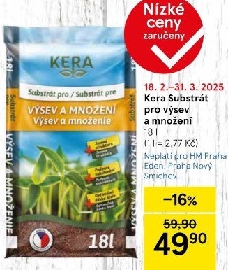 Substrát pro výsev a množení Kera