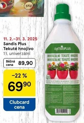Tekuté univerzální hnojivo Sandis plus