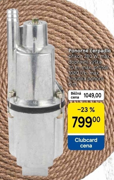 Zahradní ponorné čerpadlo