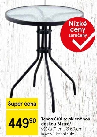 Zahradní stůl Tesco