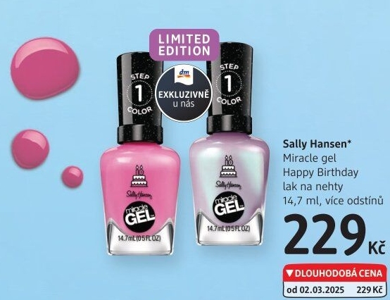 Lak na nehty gelový Miracle Sally Hansen