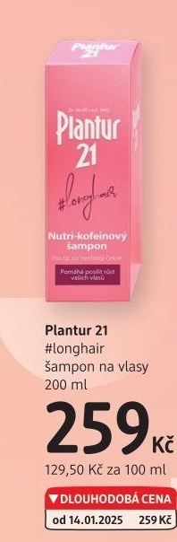Nutri-kofeinový šampon Plantur 21