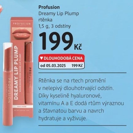 Rtěnka Dreamy Lip Plump Profusion