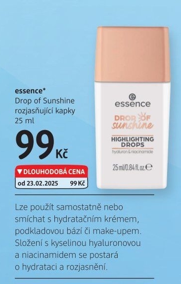 Samoopalovací kapky Drop of sunshine bronzing drops Essence