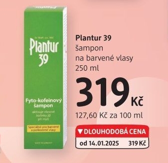 Šampon fyto-kofeinový 39 Plantur