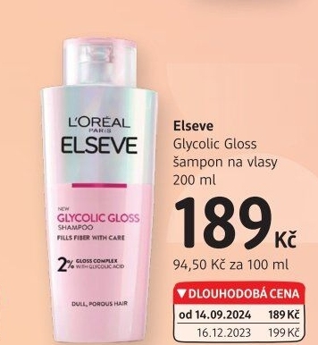 Šampon na vlasy Glycolic Gloss Elséve L'
