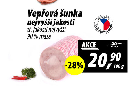 Šunka vepřová nejvyšší jakosti
