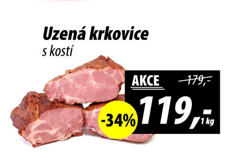 Uzená krkovice s kostí