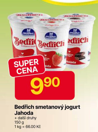 Jogurt Bedřich smetanový ochucený Milko