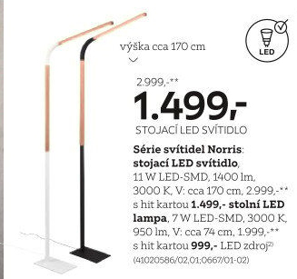 STOJACÍ LED SVÍTIDLO