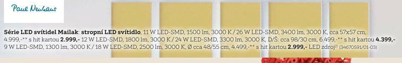 STROPNÍ LED SVÍTIDLO