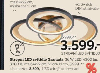 STROPNÍ LED SVÍTIDLO