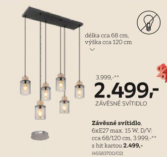 ZÁVĚSNÉ LED SVÍTIDLO