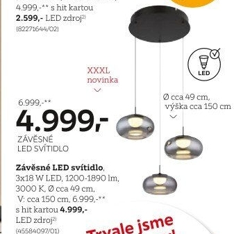 ZÁVĚSNÉ SVÍTIDLO