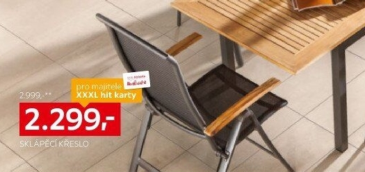 ZAHRADNÍ SKLÁDACÍ KŘESLO