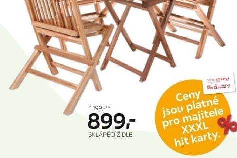 ZAHRADNÍ SKLÁDACÍ ŽIDLE