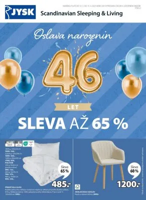 akční leták Jysk 10.3.2025-15.4.2025