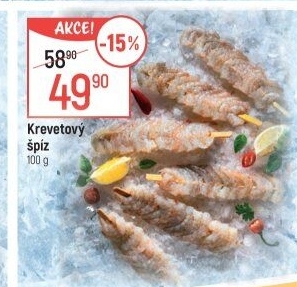 Krevetový špíz