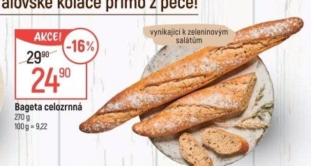 Bageta celozrnná
