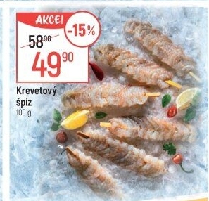 Krevetový špíz