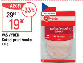 Šunka kuřecí prsní Váš Výběr