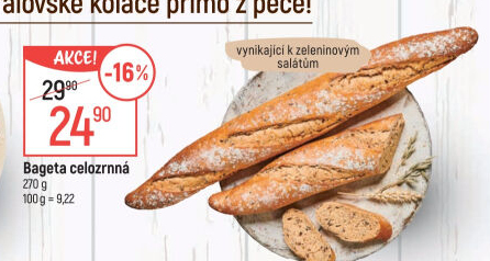 Bageta celozrnná
