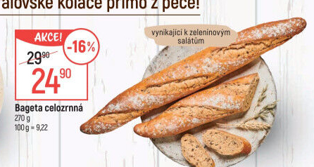 Bageta celozrnná