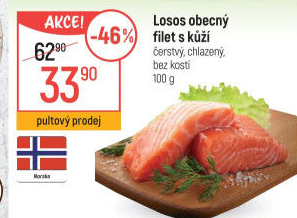 Losos obecný filety