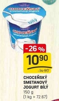 Bílý jogurt smetanový Choceňský
