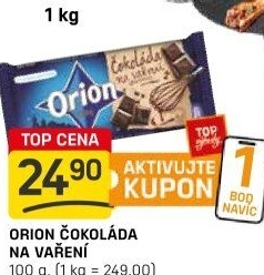 Čokoláda na vaření Orion