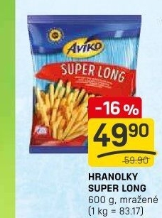 Hranolky mražené Super Long Aviko