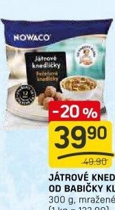 Knedlíčky játrové mražené Dobroty Babičky Kláry