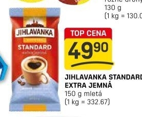 Mletá káva Standard extra jemná Jihlavanka